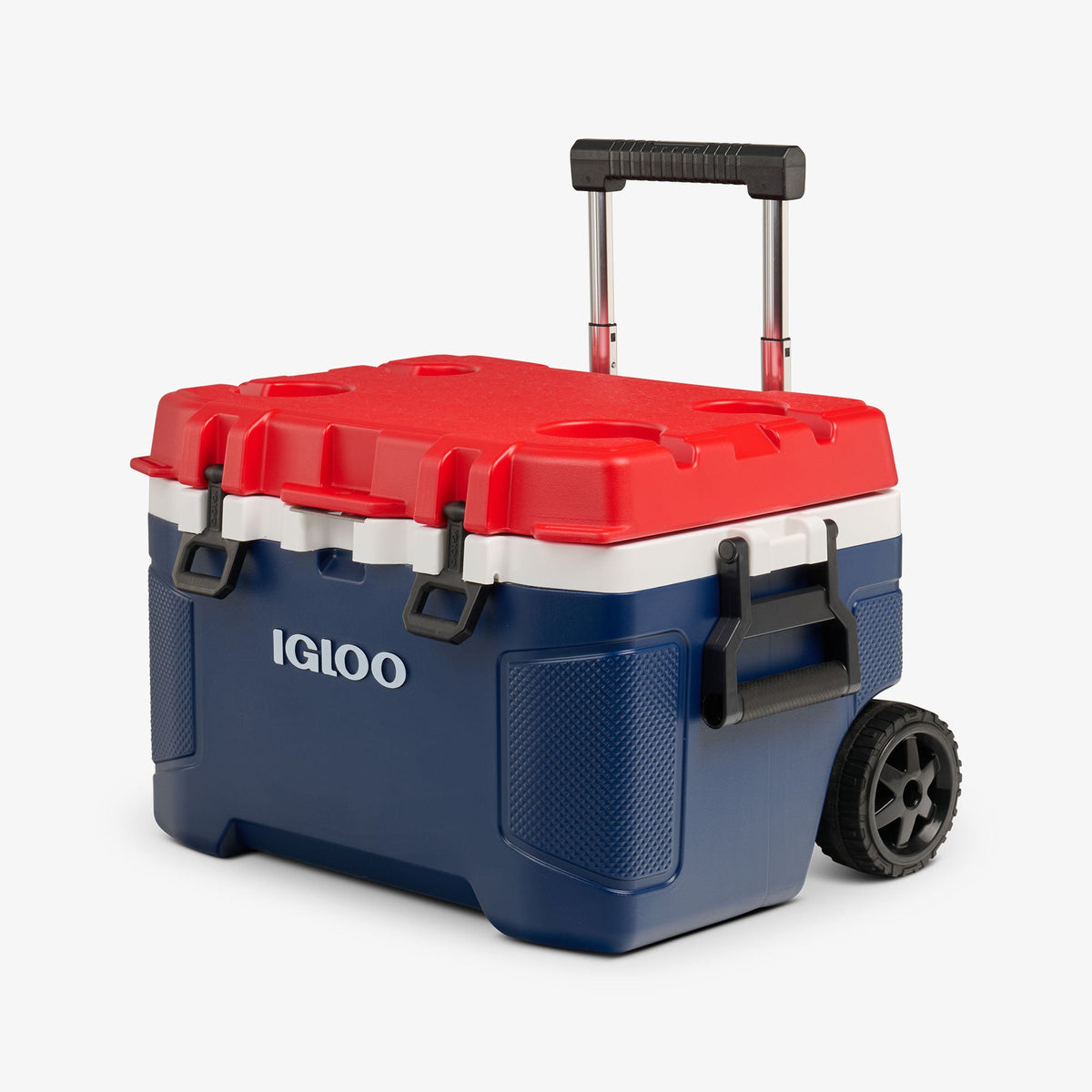 Custom Igloo Trailmate 52 Qt Roller Cooler, Americana