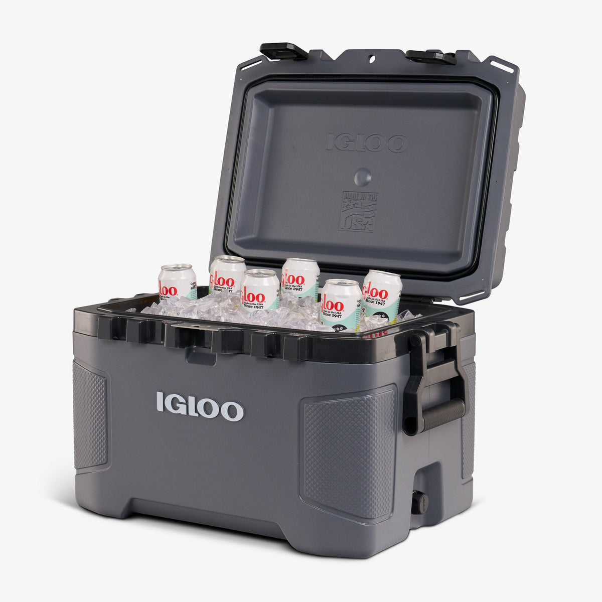Custom Igloo Trailmate 50 Qt Cooler, Carbonite