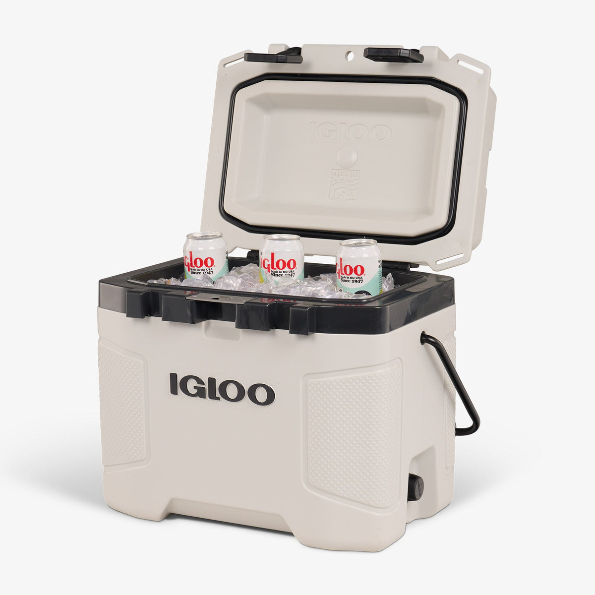 Custom Igloo Trailmate 25 Qt Cooler, Bone