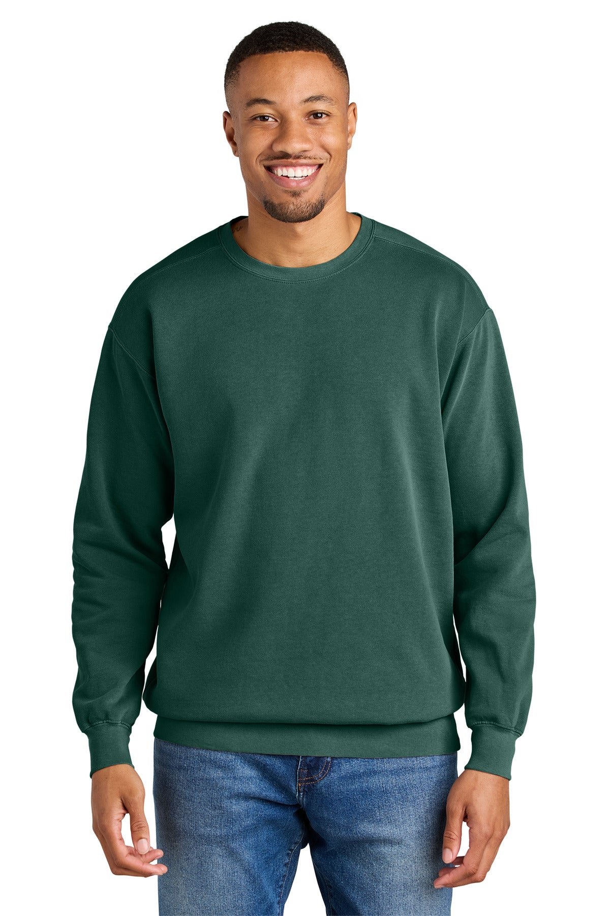 COMFORT COLORS Ring Spun Crewneck Sweatshirt - Blue Spruce