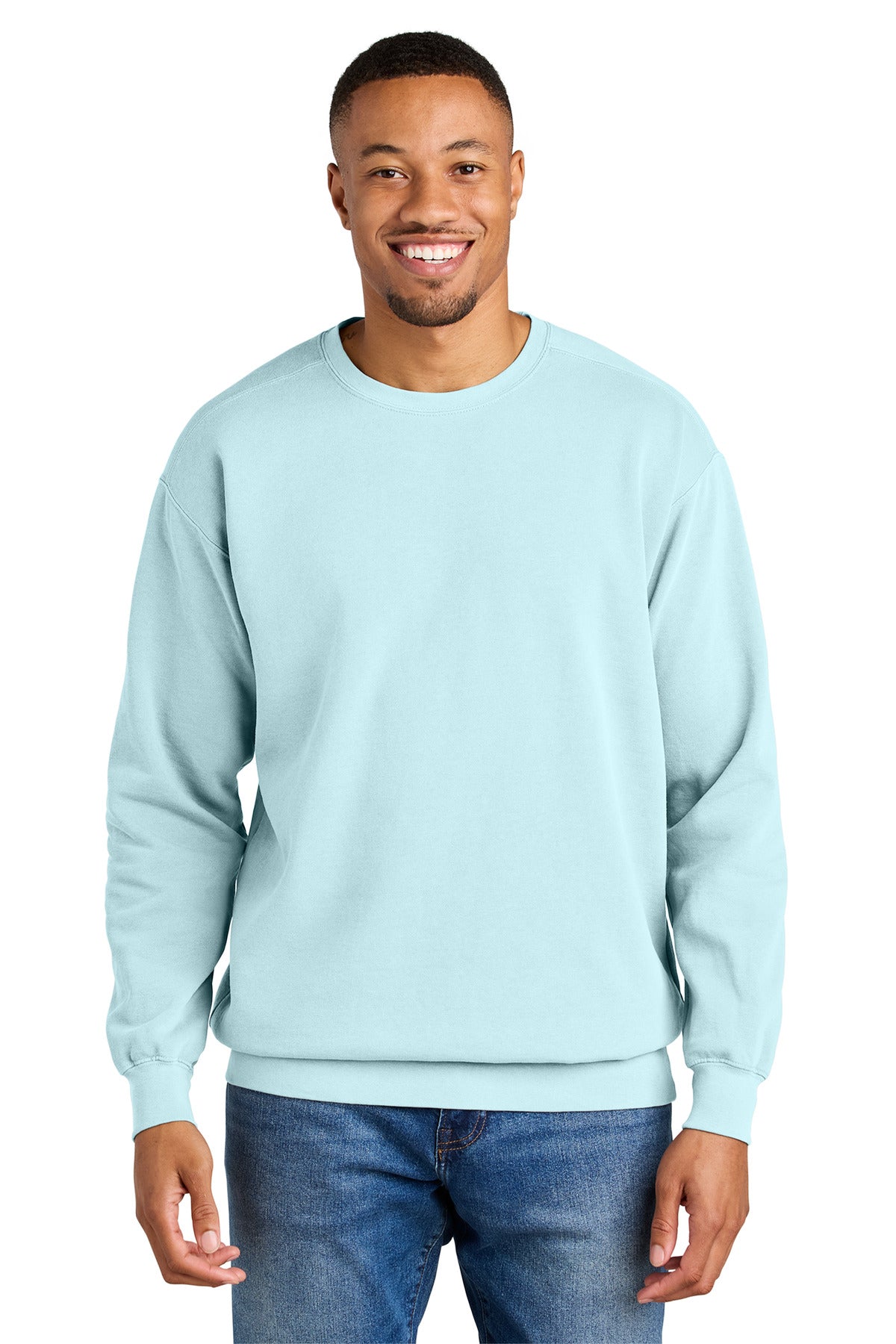 COMFORT COLORS Ring Spun Crewneck Sweatshirt - Chambray