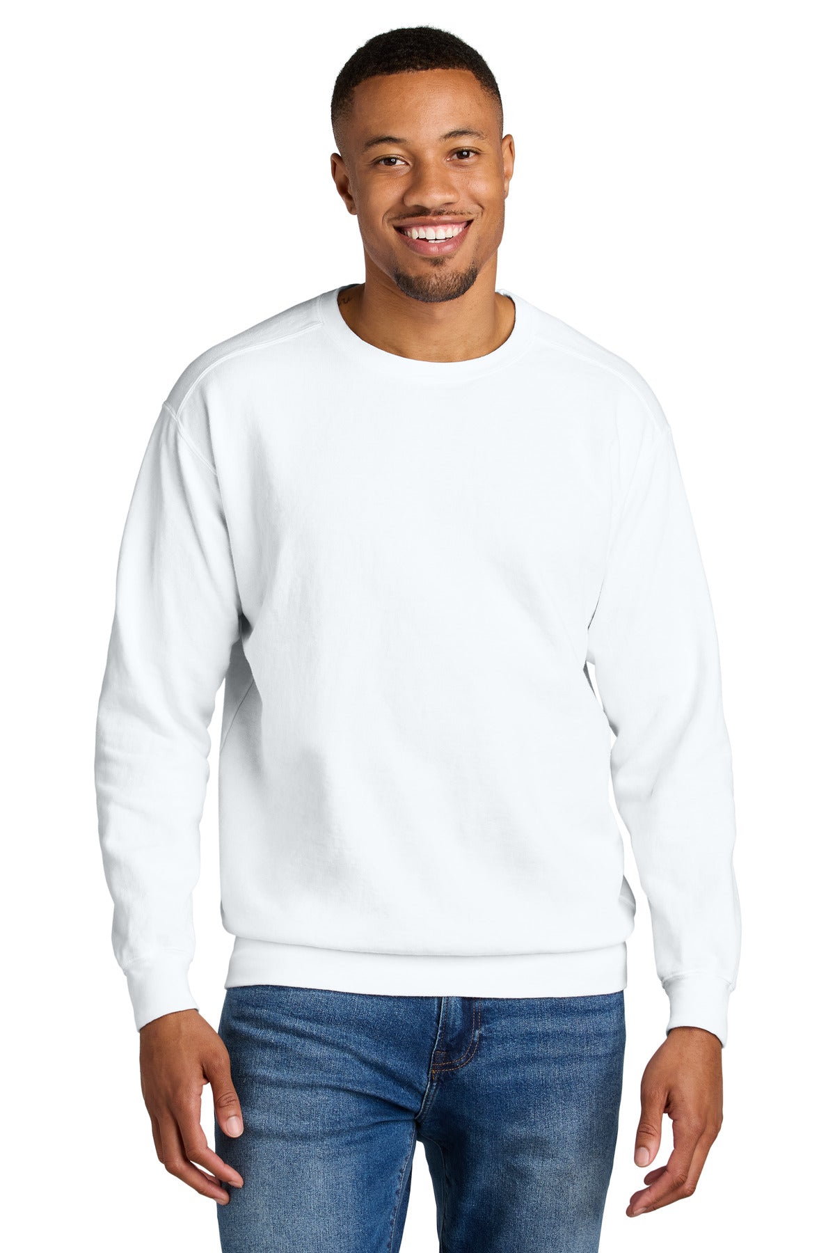 COMFORT COLORS Ring Spun Crewneck Sweatshirt - White