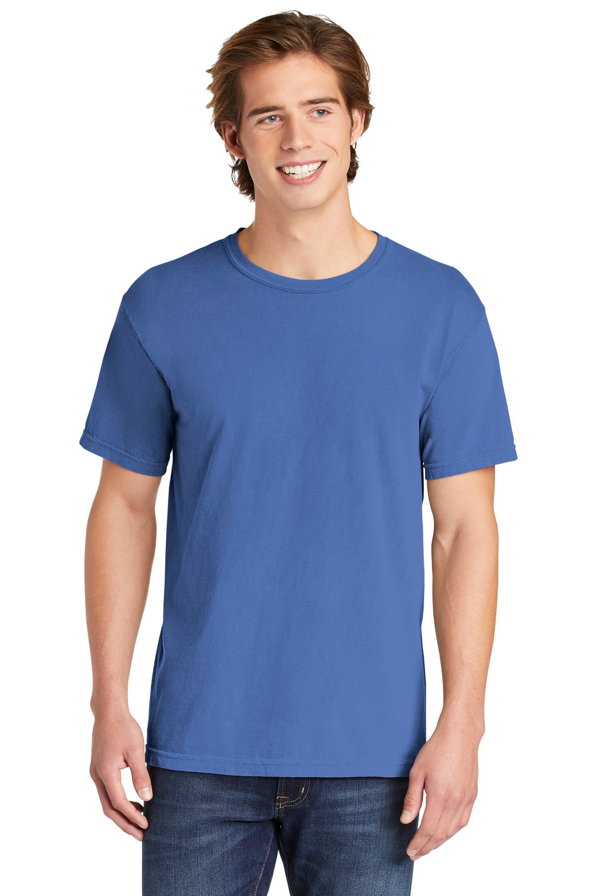 COMFORT COLORS Heavyweight Ring Spun Tee - Flo Blue