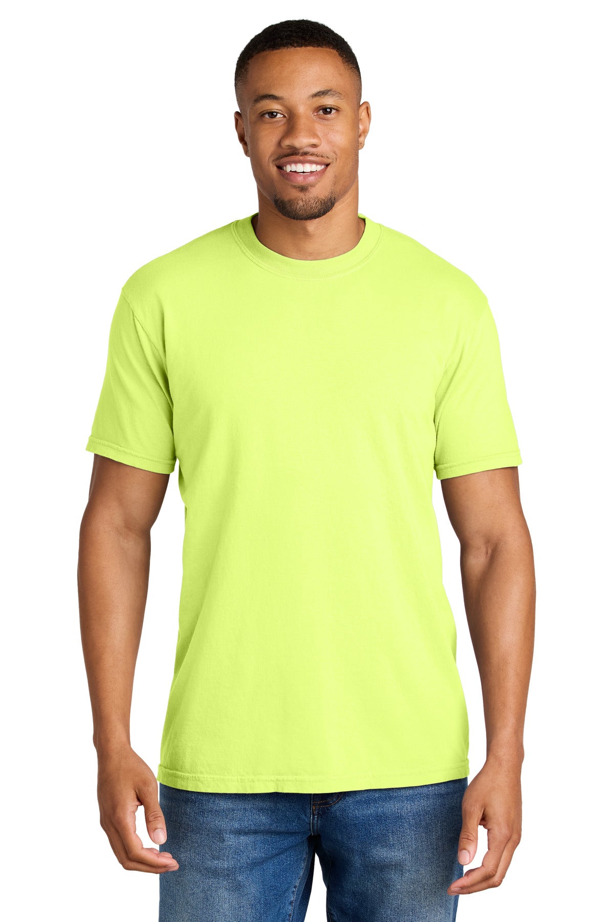 COMFORT COLORS Heavyweight Ring Spun Tee - Neon Lemon