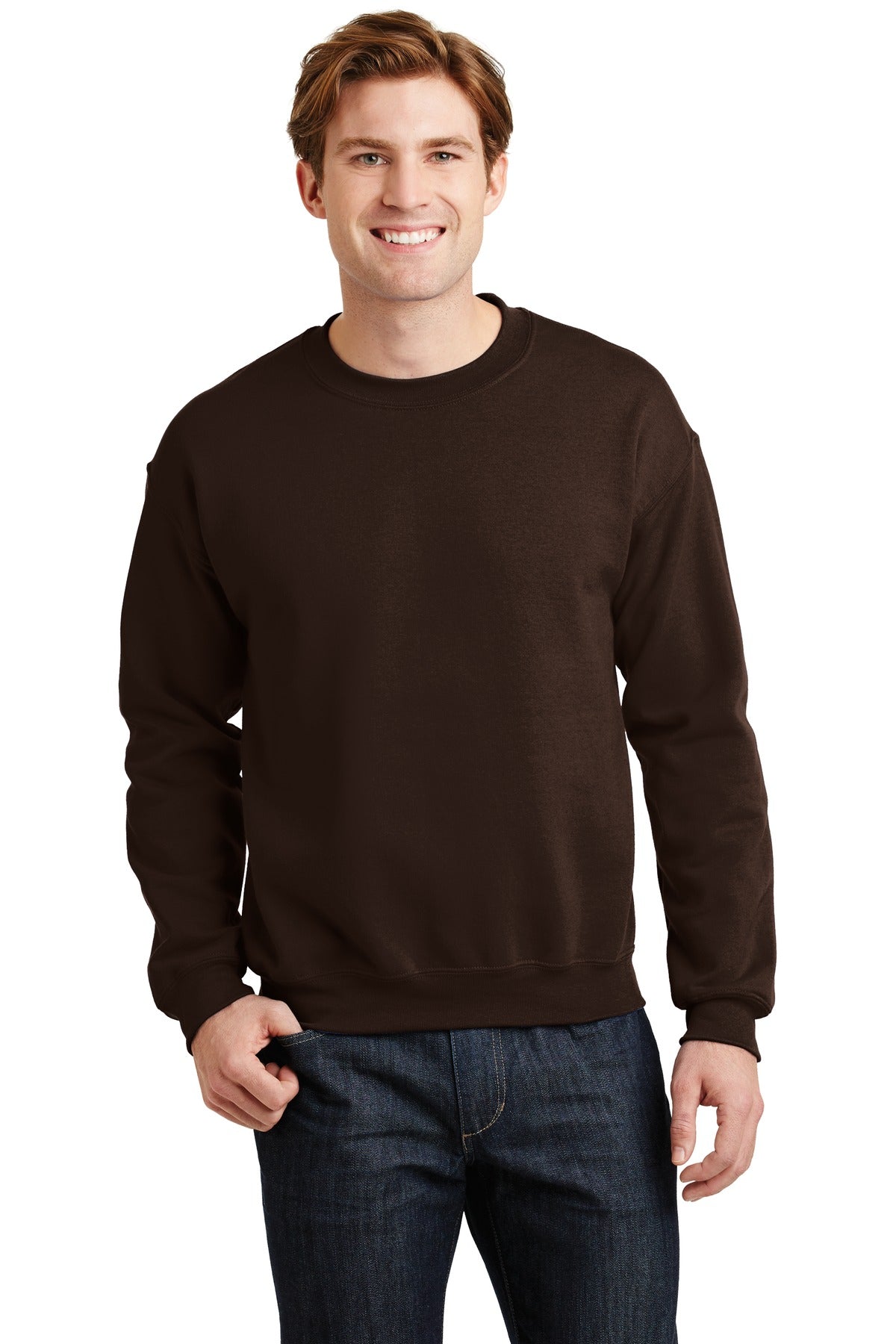 Gildan Heavy Blend™ Crewneck Sweatshirt - Dark Chocolate