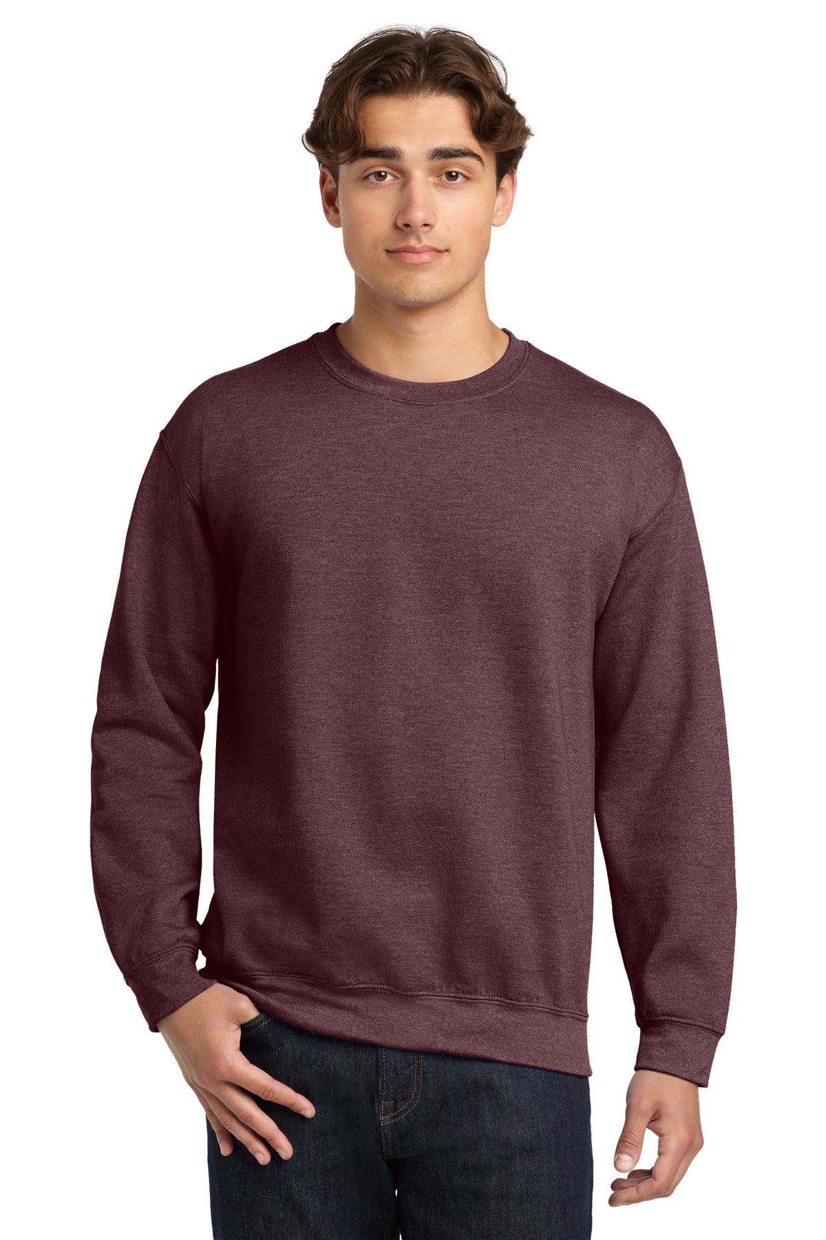 Gildan Heavy Blend™ Crewneck Sweatshirt - Heather Dark Maroon