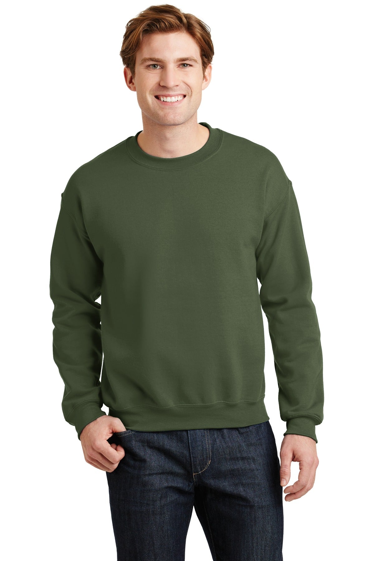 Gildan Heavy Blend™ Crewneck Sweatshirt - Military Green
