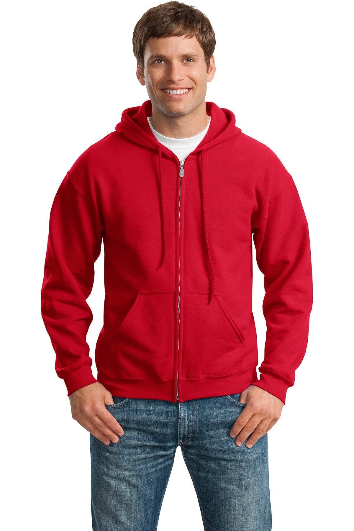 Gildan Heavy Blend™ Full-Zip Hooded Sweatshirt - Red