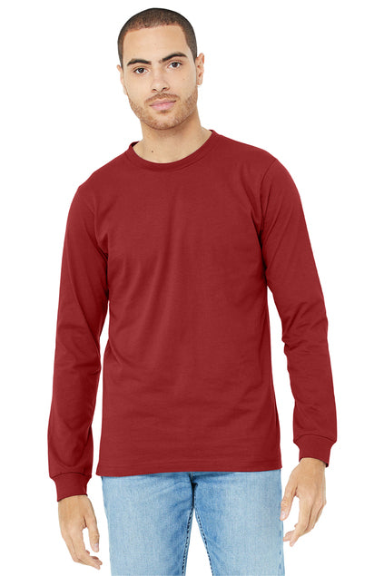 BELLA+CANVAS Unisex Jersey Long Sleeve Tee - Canvas Red