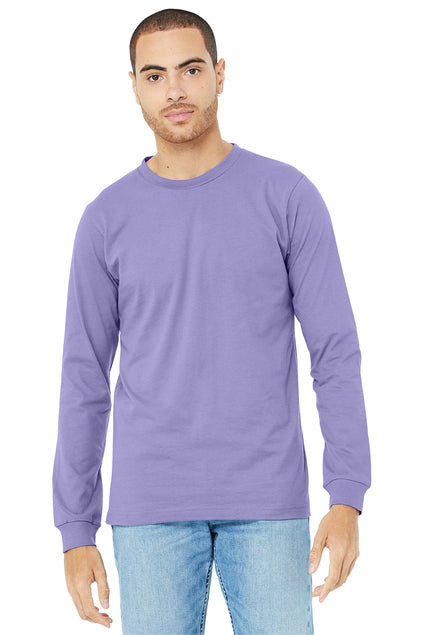 BELLA+CANVAS Unisex Jersey Long Sleeve Tee - Dark Lavender