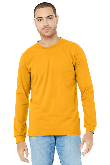 BELLA+CANVAS Unisex Jersey Long Sleeve Tee - Gold