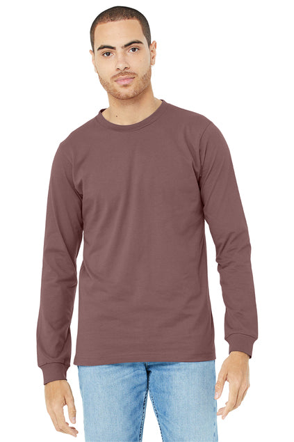 BELLA+CANVAS Unisex Jersey Long Sleeve Tee - Mauve
