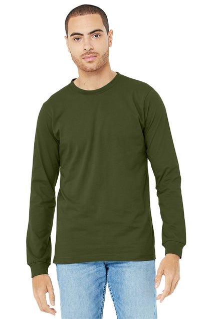 BELLA+CANVAS Unisex Jersey Long Sleeve Tee - Olive