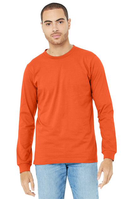 BELLA+CANVAS Unisex Jersey Long Sleeve Tee - Orange