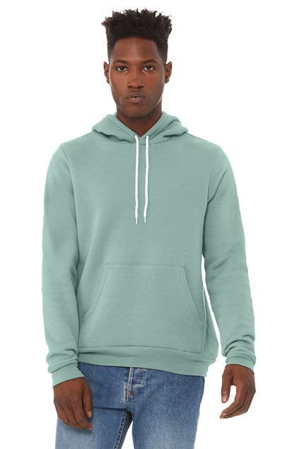 BELLA+CANVAS Unisex Sponge Fleece Pullover Hoodie - Dusty Blue