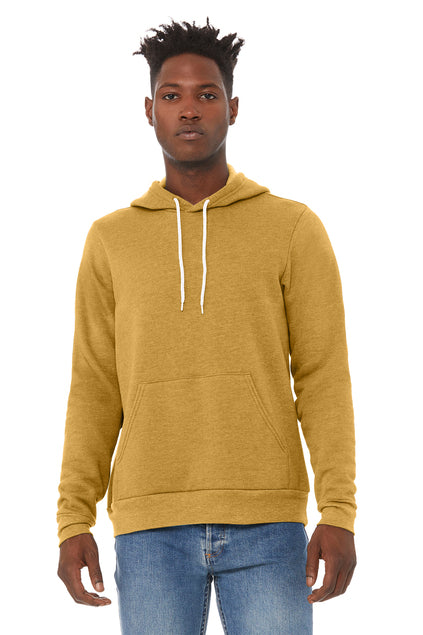 BELLA+CANVAS Unisex Sponge Fleece Pullover Hoodie - Heather Mustard