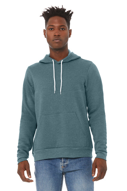 BELLA+CANVAS Unisex Sponge Fleece Pullover Hoodie - Heather Slate