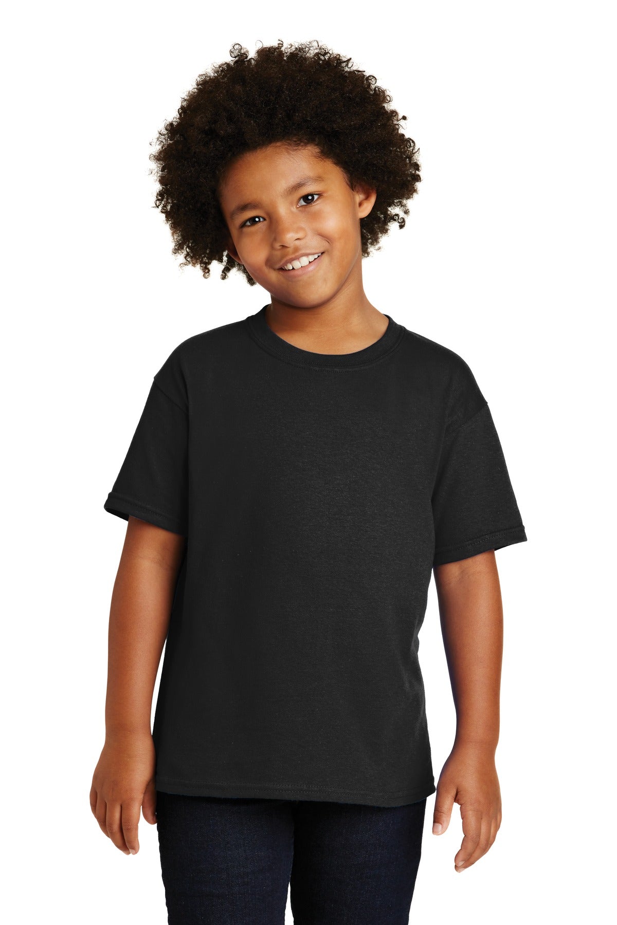 Gildan - Youth Heavy Cotton 100% Cotton T-Shirt - Black