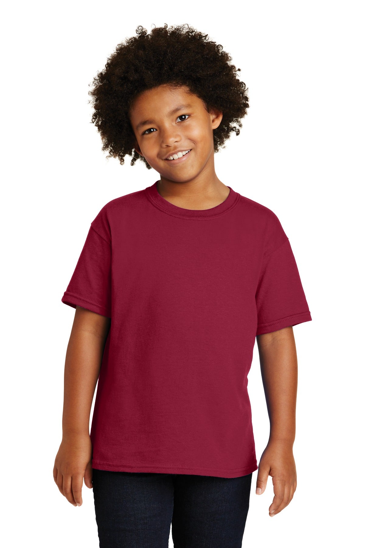 Gildan - Youth Heavy Cotton 100% Cotton T-Shirt - Cardinal Red