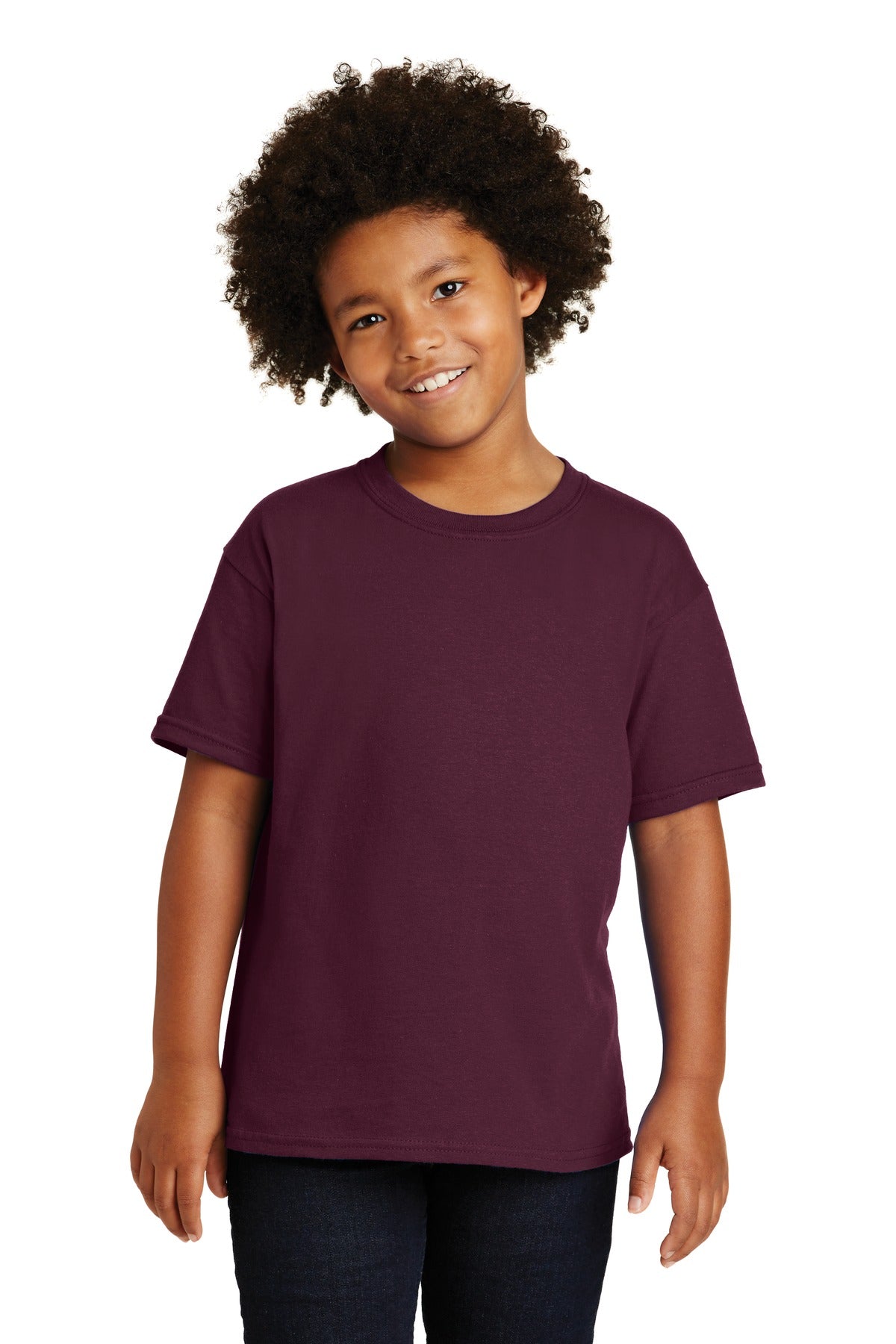 Gildan - Youth Heavy Cotton 100% Cotton T-Shirt - Maroon