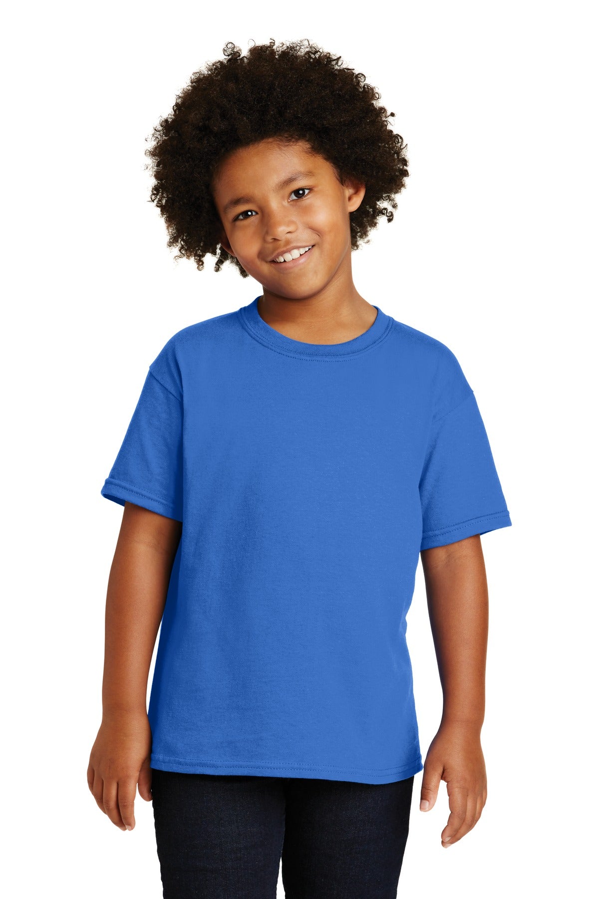 Gildan - Youth Heavy Cotton 100% Cotton T-Shirt - Neon Blue