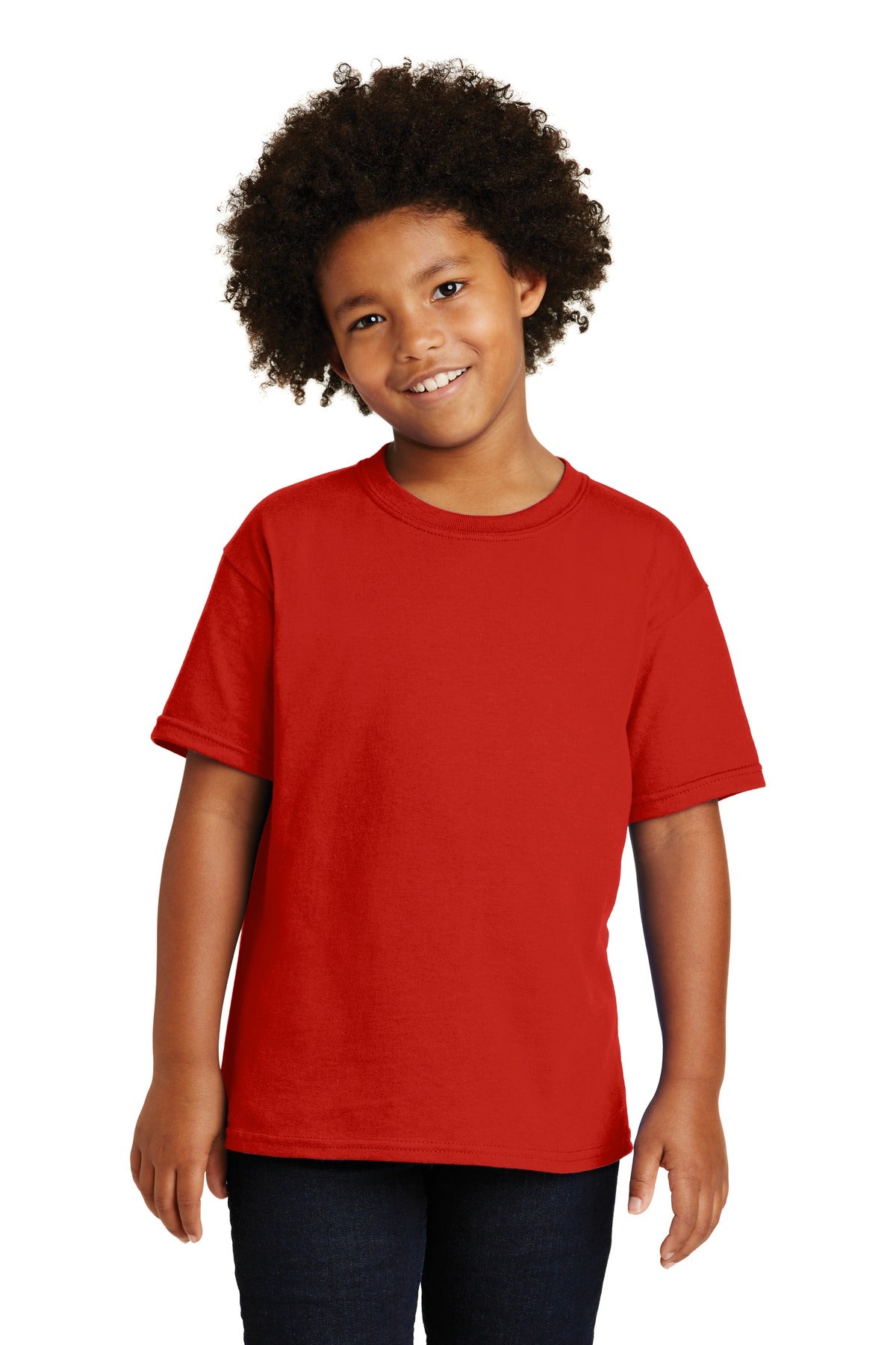 Gildan - Youth Heavy Cotton 100% Cotton T-Shirt - Red