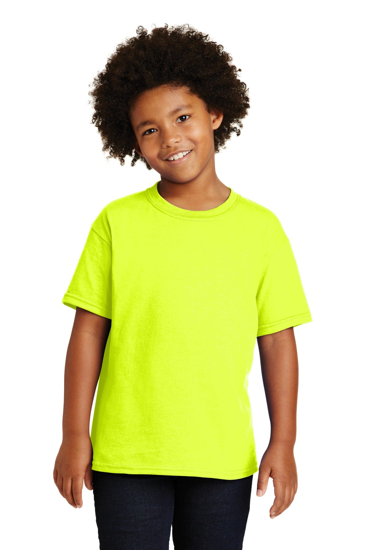 Gildan - Youth Heavy Cotton 100% Cotton T-Shirt - Safety Green