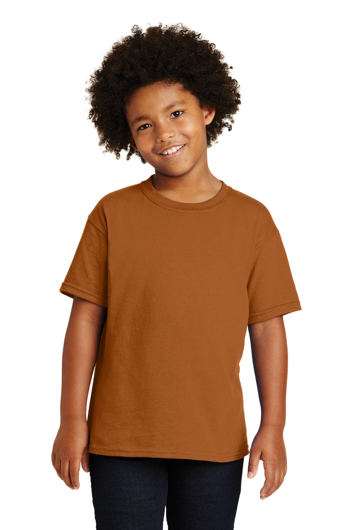 Gildan - Youth Heavy Cotton 100% Cotton T-Shirt - Texas Orange