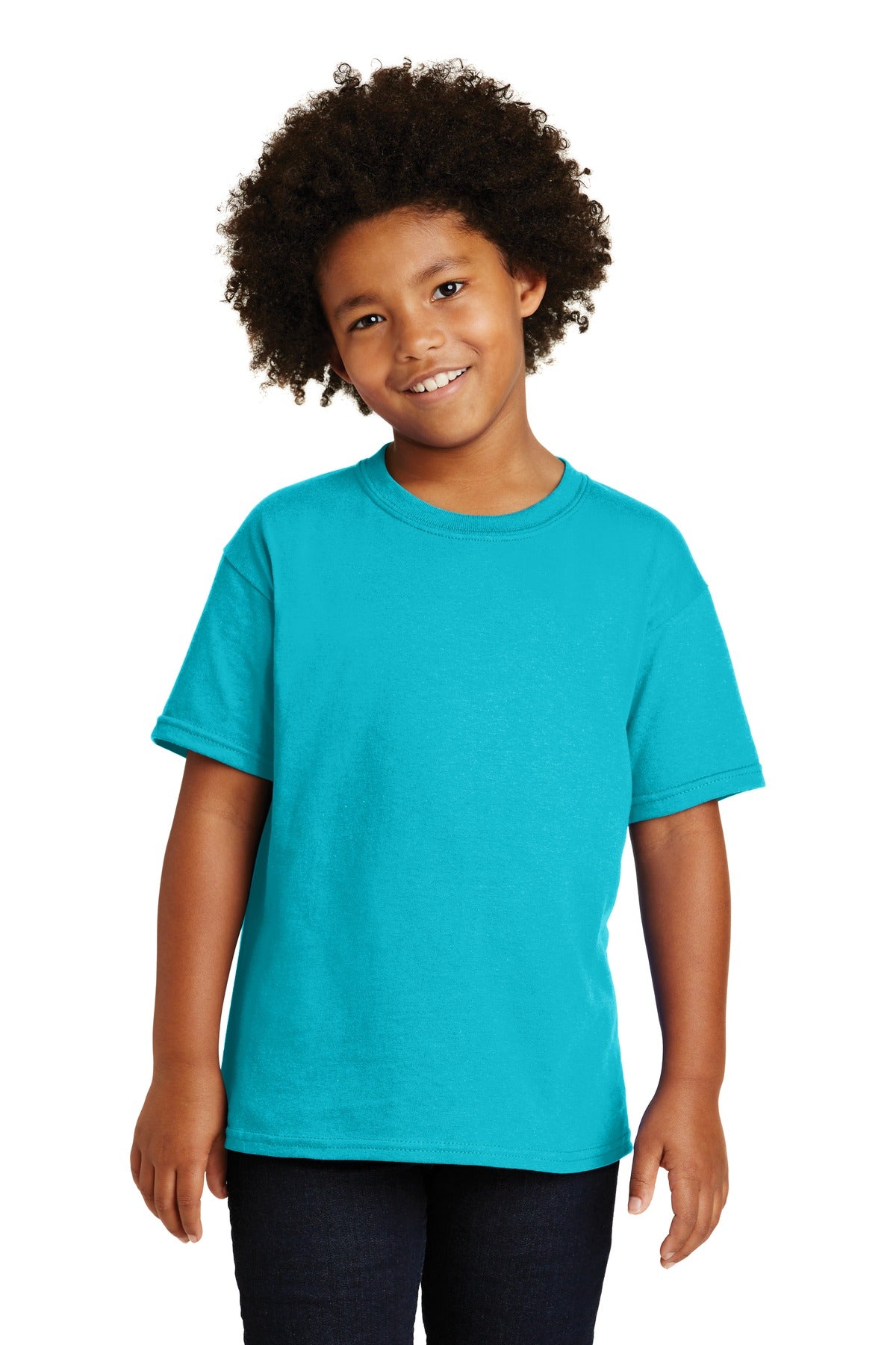 Gildan - Youth Heavy Cotton 100% Cotton T-Shirt - Tropical Blue