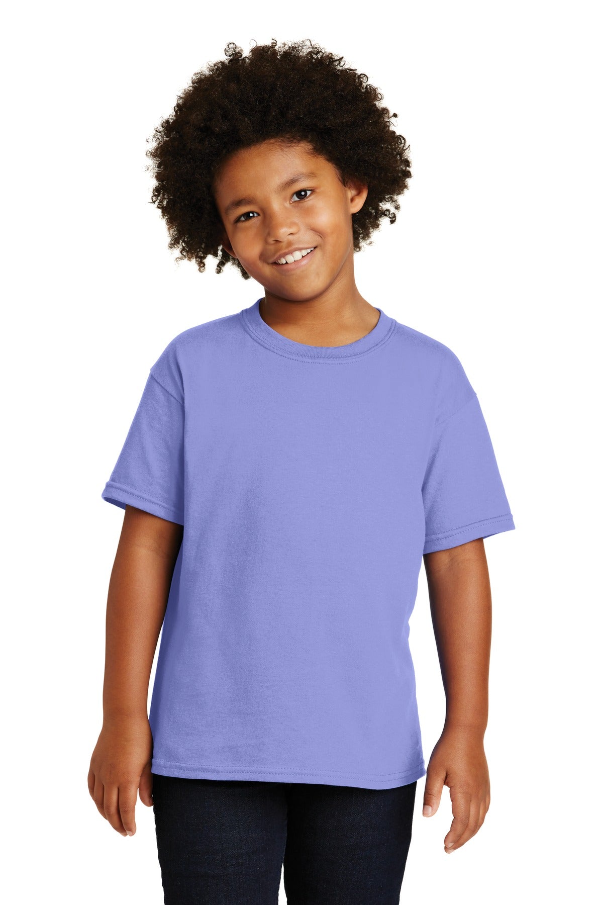 Gildan - Youth Heavy Cotton 100% Cotton T-Shirt - Violet