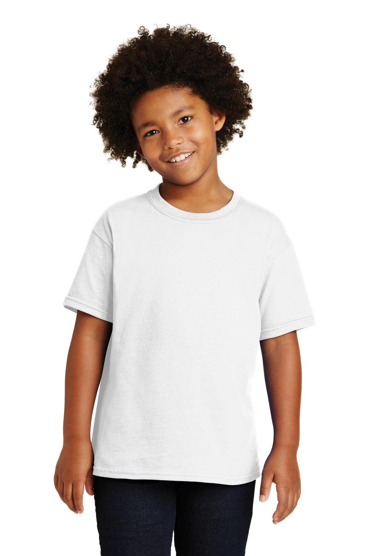 Gildan - Youth Heavy Cotton 100% Cotton T-Shirt - White