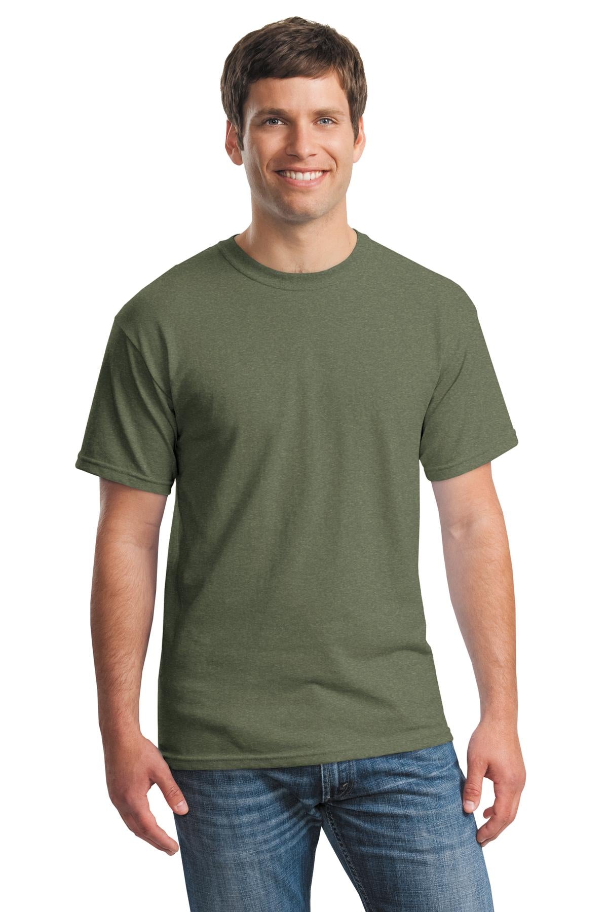 Gildan - Heavy Cotton 100% Cotton T-Shirt - Heather Military Green