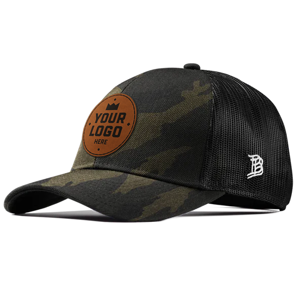 Branded Bills Bare Curved Stretch Snapback Trucker Hat