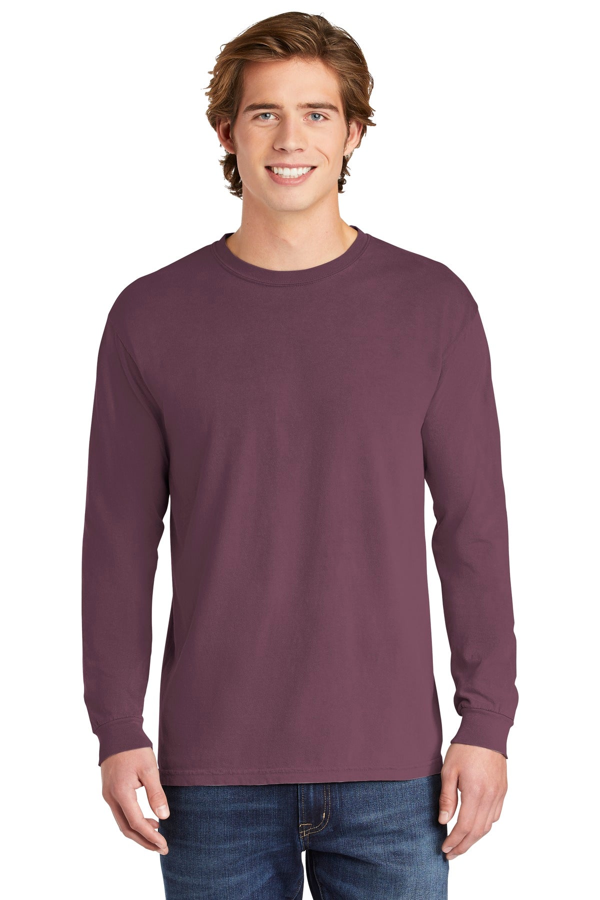 COMFORT COLORS Heavyweight Ring Spun Long Sleeve Tee - Berry