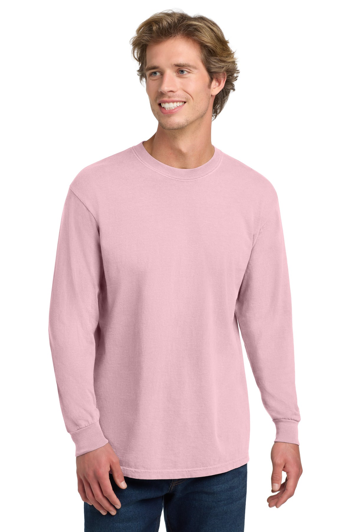 COMFORT COLORS Heavyweight Ring Spun Long Sleeve Tee - Blossom