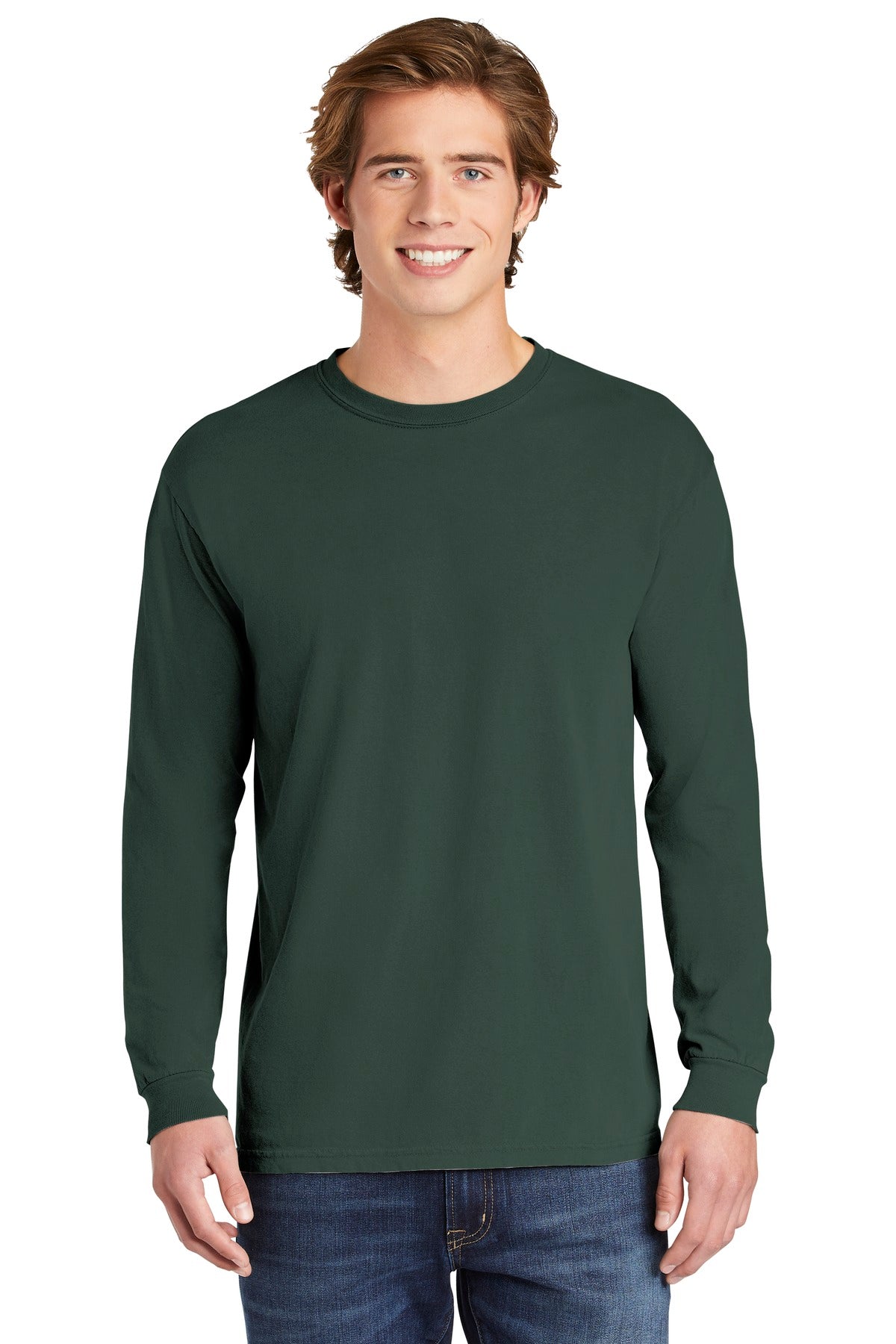 COMFORT COLORS Heavyweight Ring Spun Long Sleeve Tee - Blue Spruce
