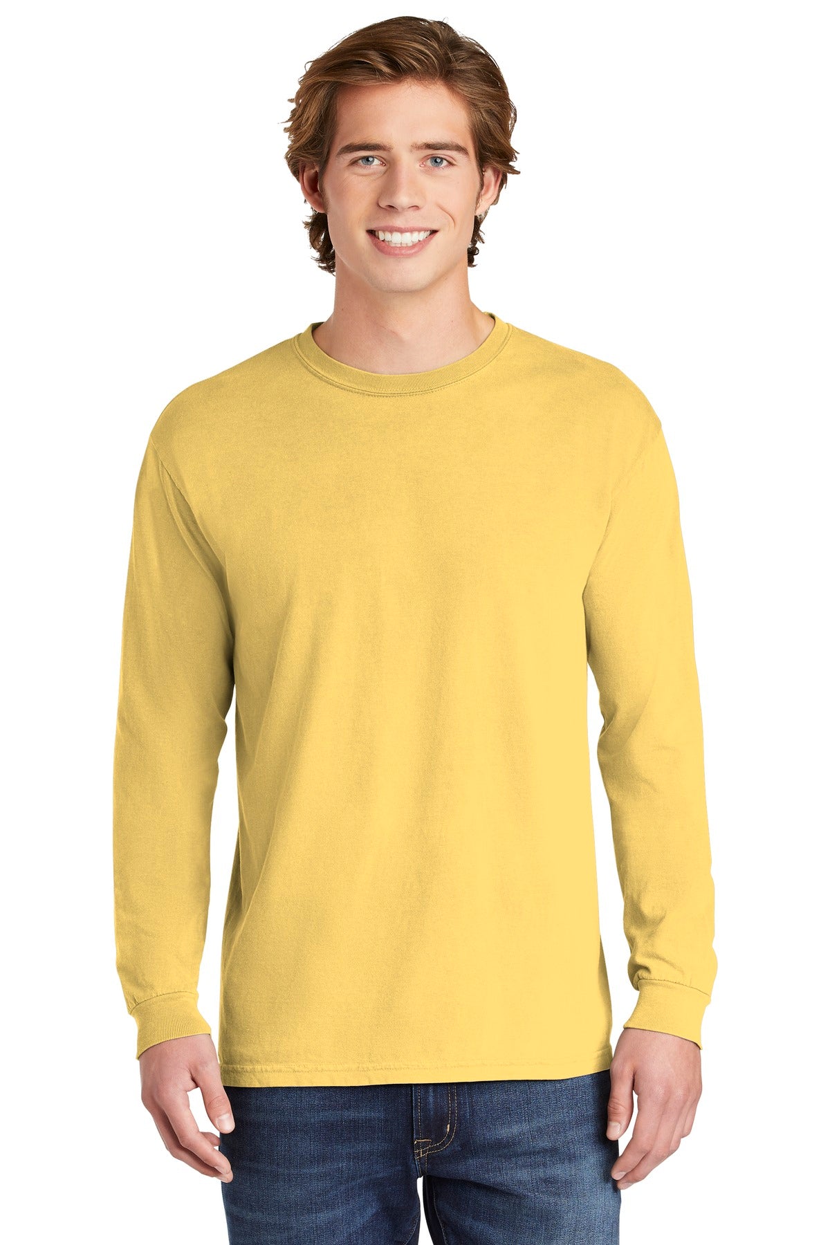COMFORT COLORS Heavyweight Ring Spun Long Sleeve Tee - Butter