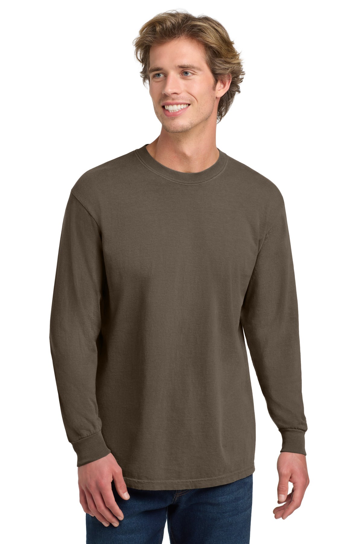COMFORT COLORS Heavyweight Ring Spun Long Sleeve Tee - Espresso