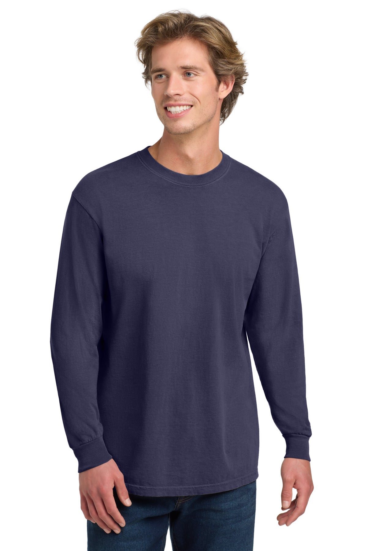 COMFORT COLORS Heavyweight Ring Spun Long Sleeve Tee - Grape