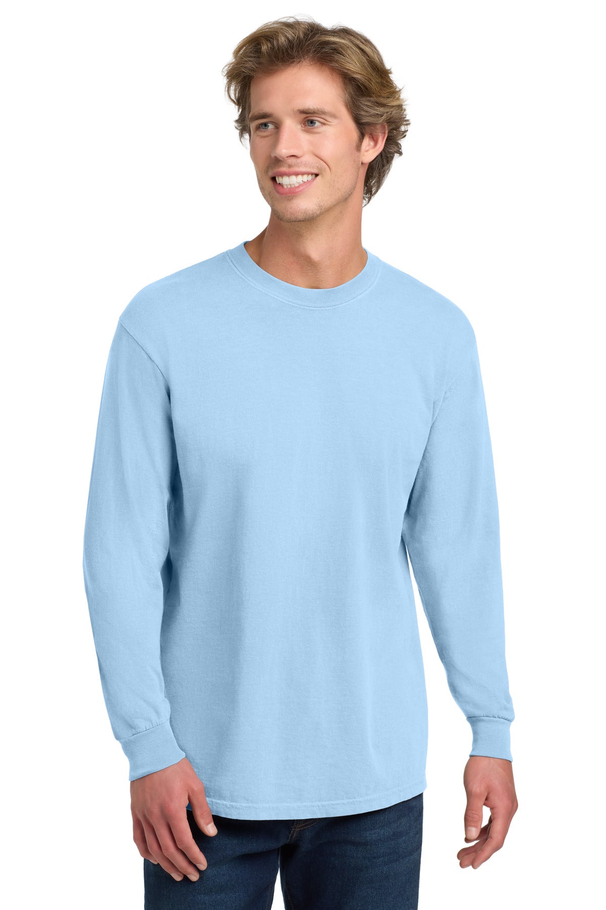 COMFORT COLORS Heavyweight Ring Spun Long Sleeve Tee - Hydrangea