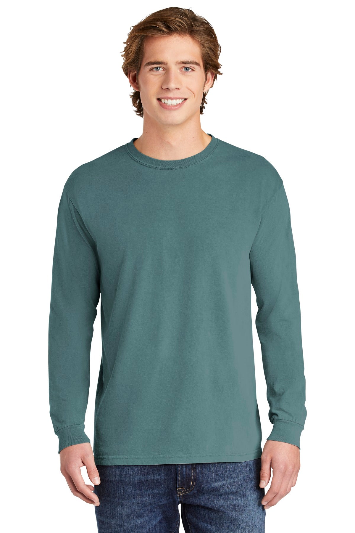 COMFORT COLORS Heavyweight Ring Spun Long Sleeve Tee - Ice Blue