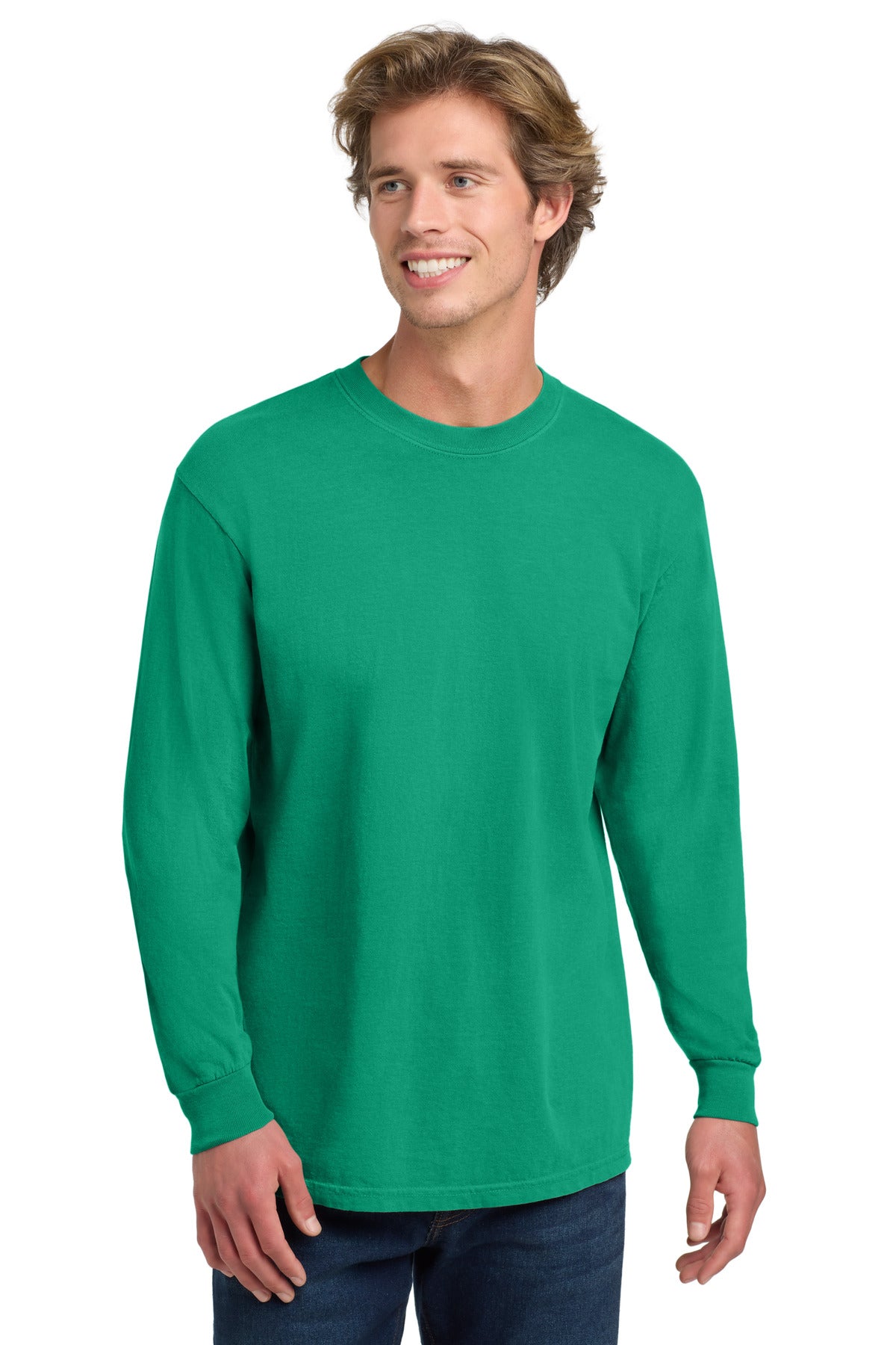 COMFORT COLORS Heavyweight Ring Spun Long Sleeve Tee - Island Green