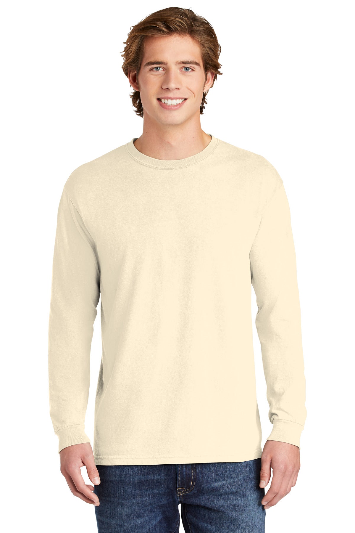 COMFORT COLORS Heavyweight Ring Spun Long Sleeve Tee - Ivory