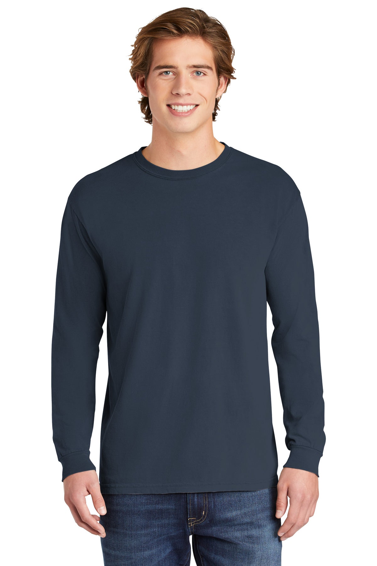 COMFORT COLORS Heavyweight Ring Spun Long Sleeve Tee - Midnight