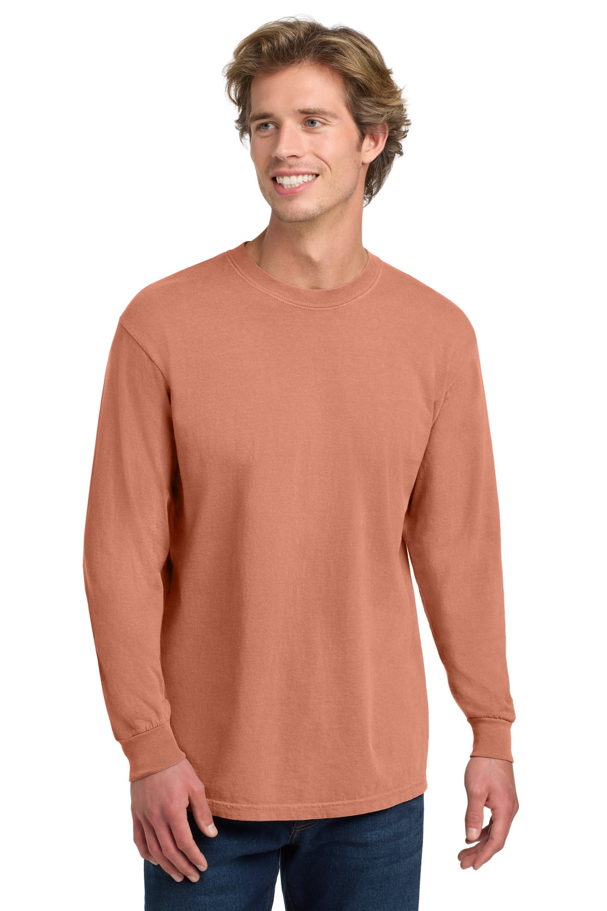 COMFORT COLORS Heavyweight Ring Spun Long Sleeve Tee - Terracota