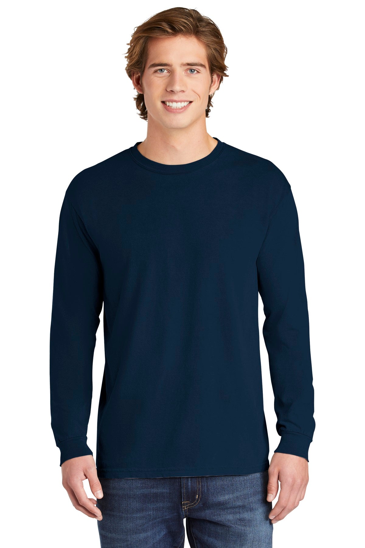 COMFORT COLORS Heavyweight Ring Spun Long Sleeve Tee - True Navy
