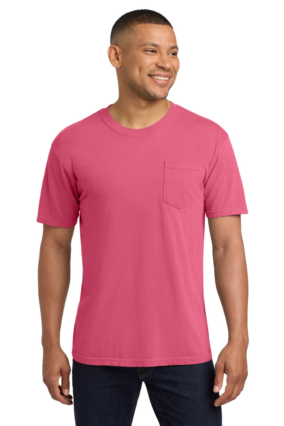 COMFORT COLORS Heavyweight Ring Spun Pocket Tee - Crunchberry