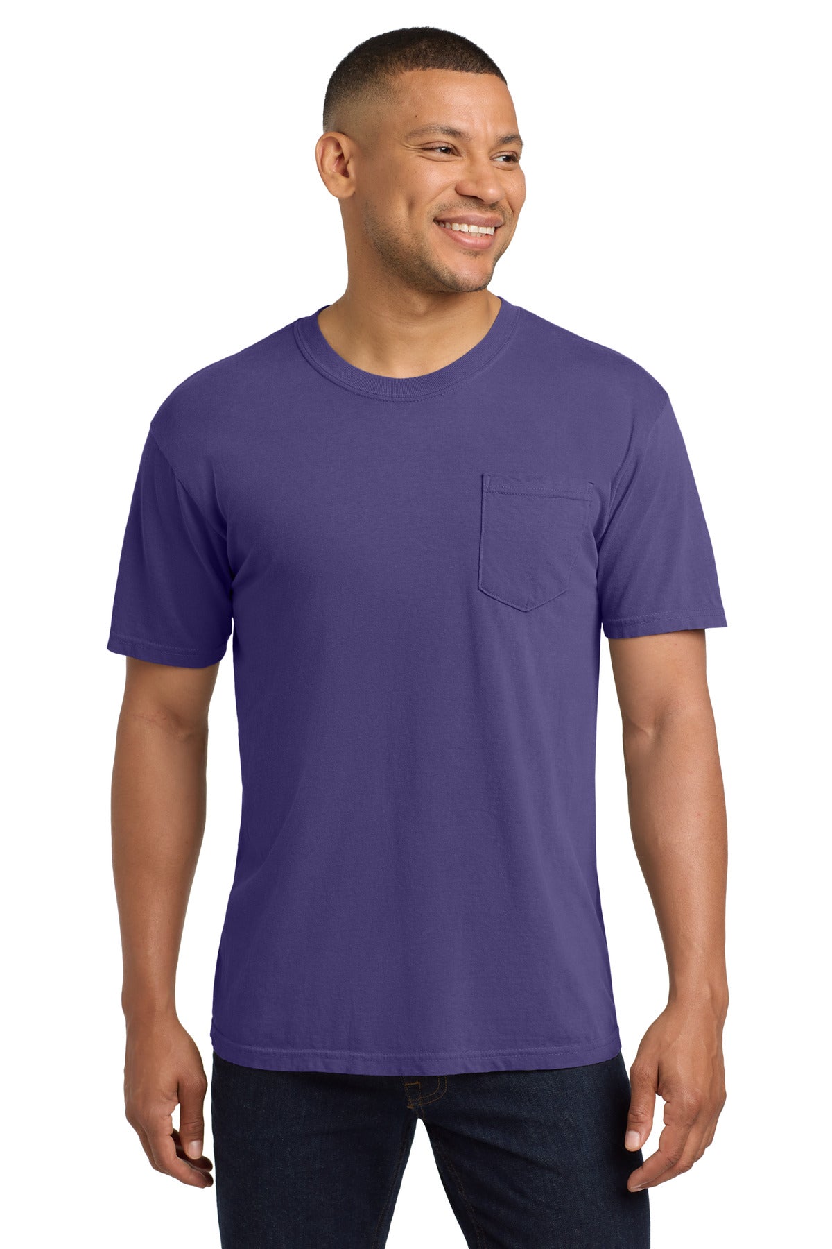 COMFORT COLORS Heavyweight Ring Spun Pocket Tee - Grape