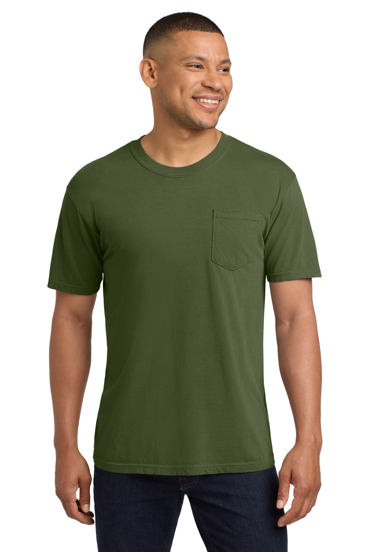 COMFORT COLORS Heavyweight Ring Spun Pocket Tee - Sage