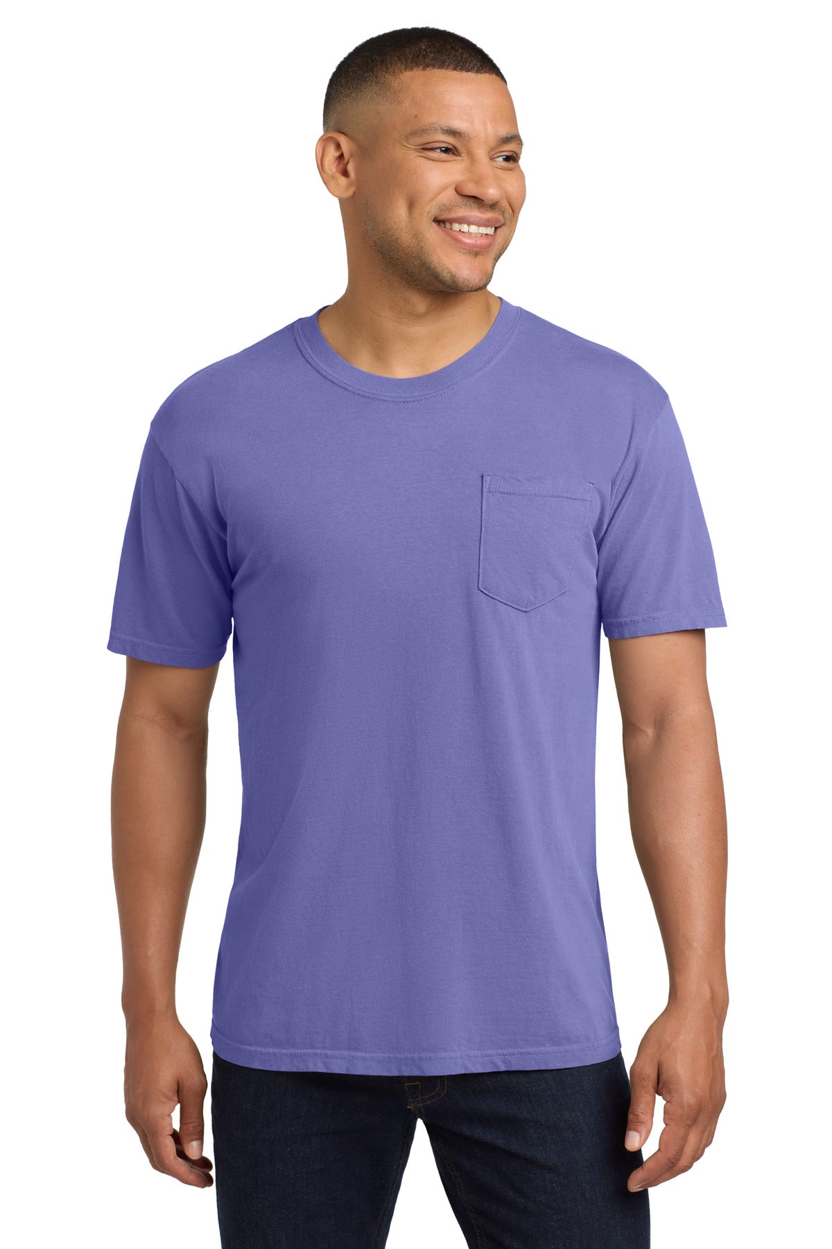 COMFORT COLORS Heavyweight Ring Spun Pocket Tee - Violet
